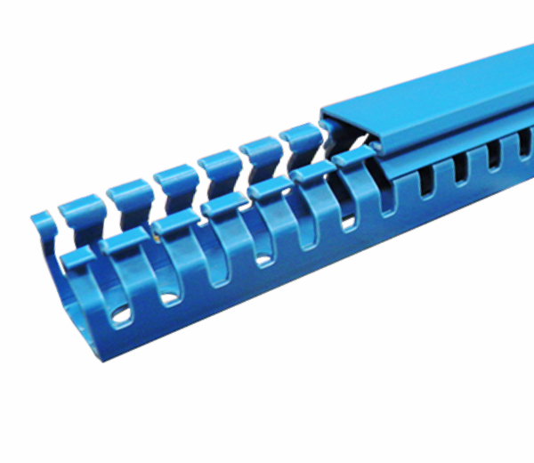 Halogen-Free-Wiring-Ducts-Narrow-Slot-Blue
